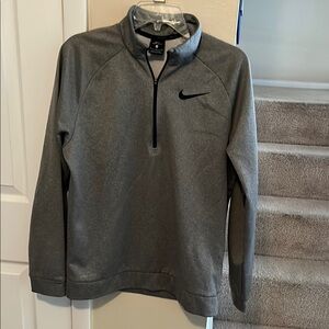 Nike Gray Quarter-Zip Pullover